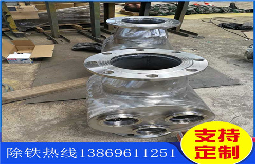 管道除鐵器，黑龍江不銹鋼管道除鐵器_黑龍江不銹鋼管道除鐵器廠家應(yīng)用安裝示意圖型12000高斯_可定制工作原理