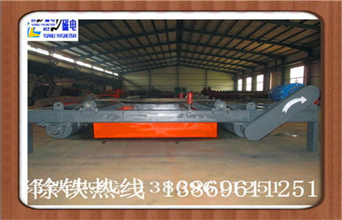 自卸式電磁除鐵器，福建超強(qiáng)干式自卸式電磁除鐵器_福建超強(qiáng)干式自卸式電磁除鐵器廠家配件_型號(hào)及工作視頻